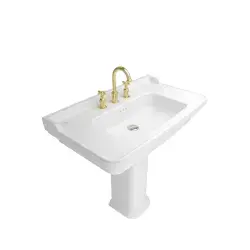 Çanakkale Seramik Edilcuoghi Etajerli Lavabo 90x50 3 Armatür Delikli