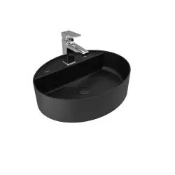 Çanakkale Seramik Smartedge Oval Lavabo Mat Siyah 40x50