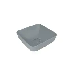 Çanakkale Seramik Zero 2.0 Kare Çanak Lavabo Mat Taş Gri 40x40