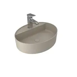 Çanakkale Seramik Smartedge Lavabo + Sifon Set Elips Mat Vizon